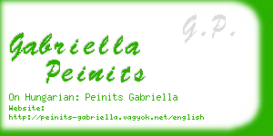 gabriella peinits business card